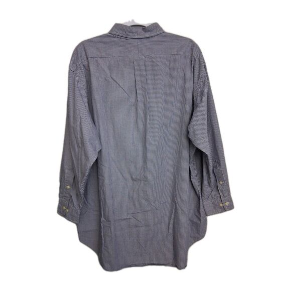 Ralph Lauren Shirt XL 17 1/2 Button Down Shirt Gingham Checkered Yarmouth - Picture 3 of 4